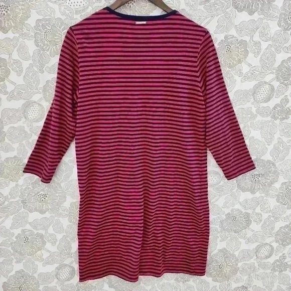 MICHAEL Michael Kors Striped Lace up Mini Shift Dress Medium Unlined - Picture 2 of 8